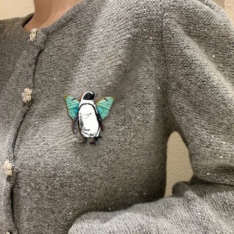 Carpenter Craft-Animal Wooden Brooch🐦