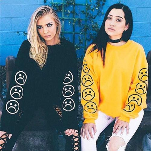 Sad Emoji Long Sleeve Tee