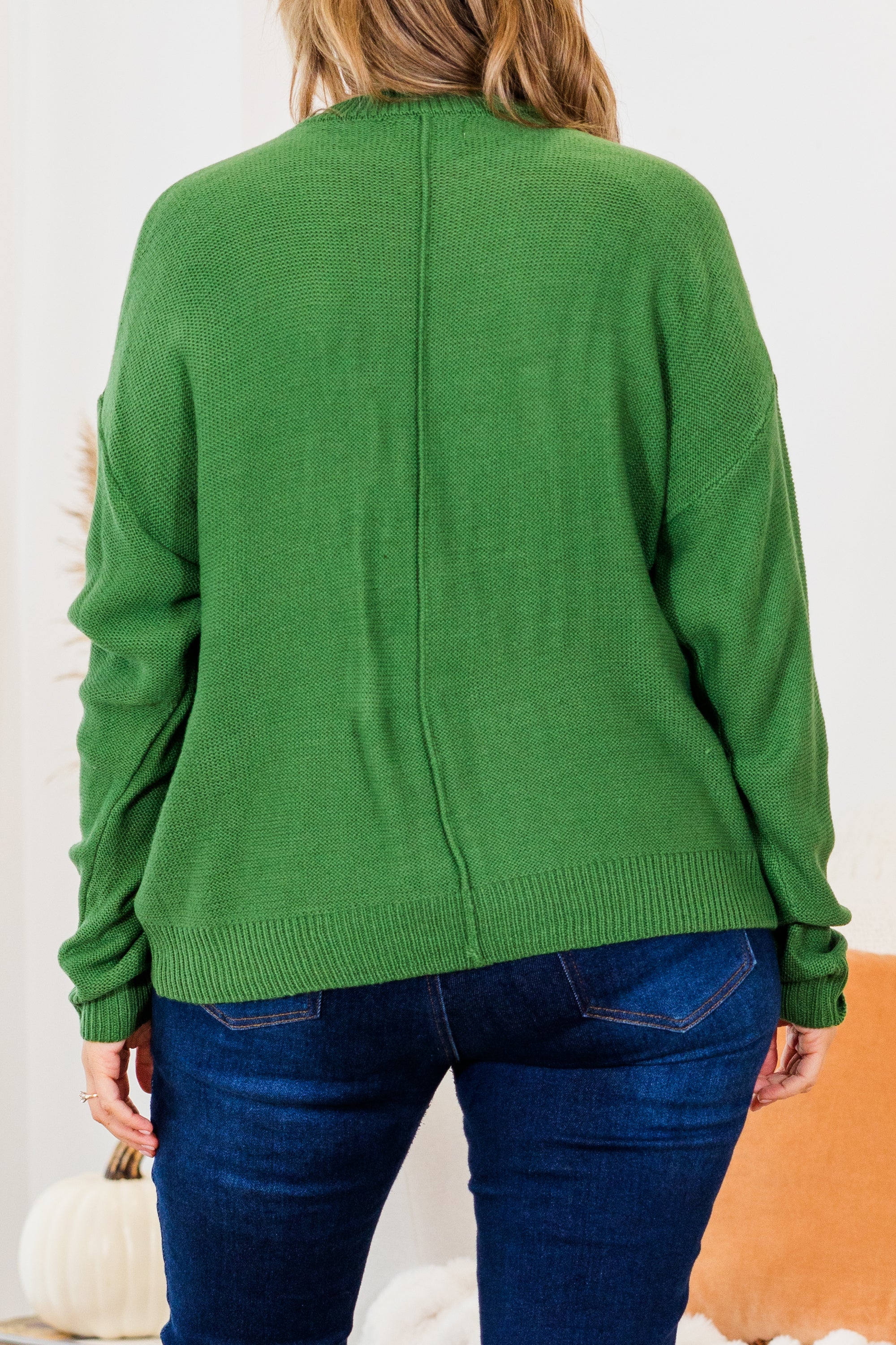 Work This Out Sweater. Green