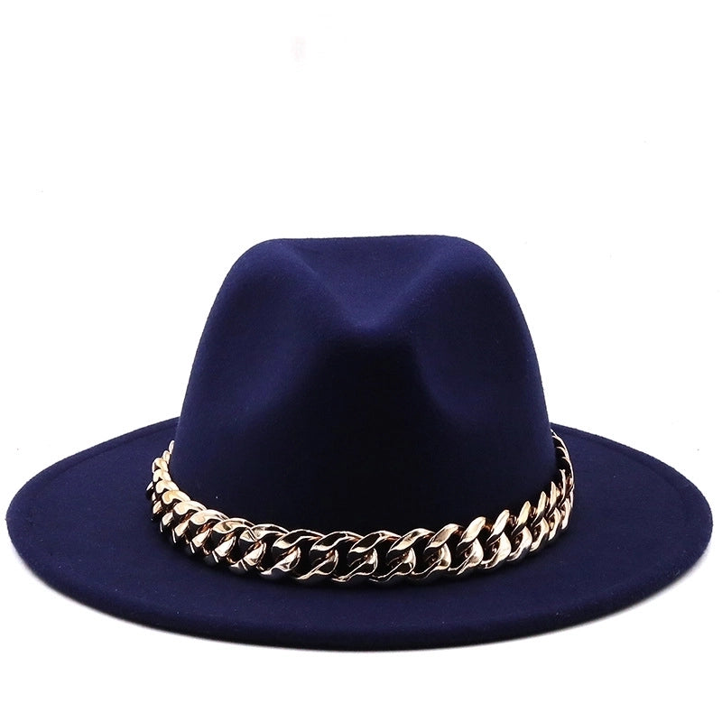Accessories Woolen Big Brim Fashion Jazz Top Hats