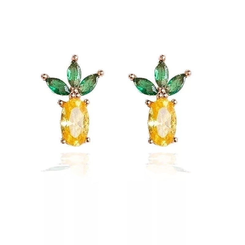 Whoesale Tropical Fruit Earrings Women's Diamond Earrings
