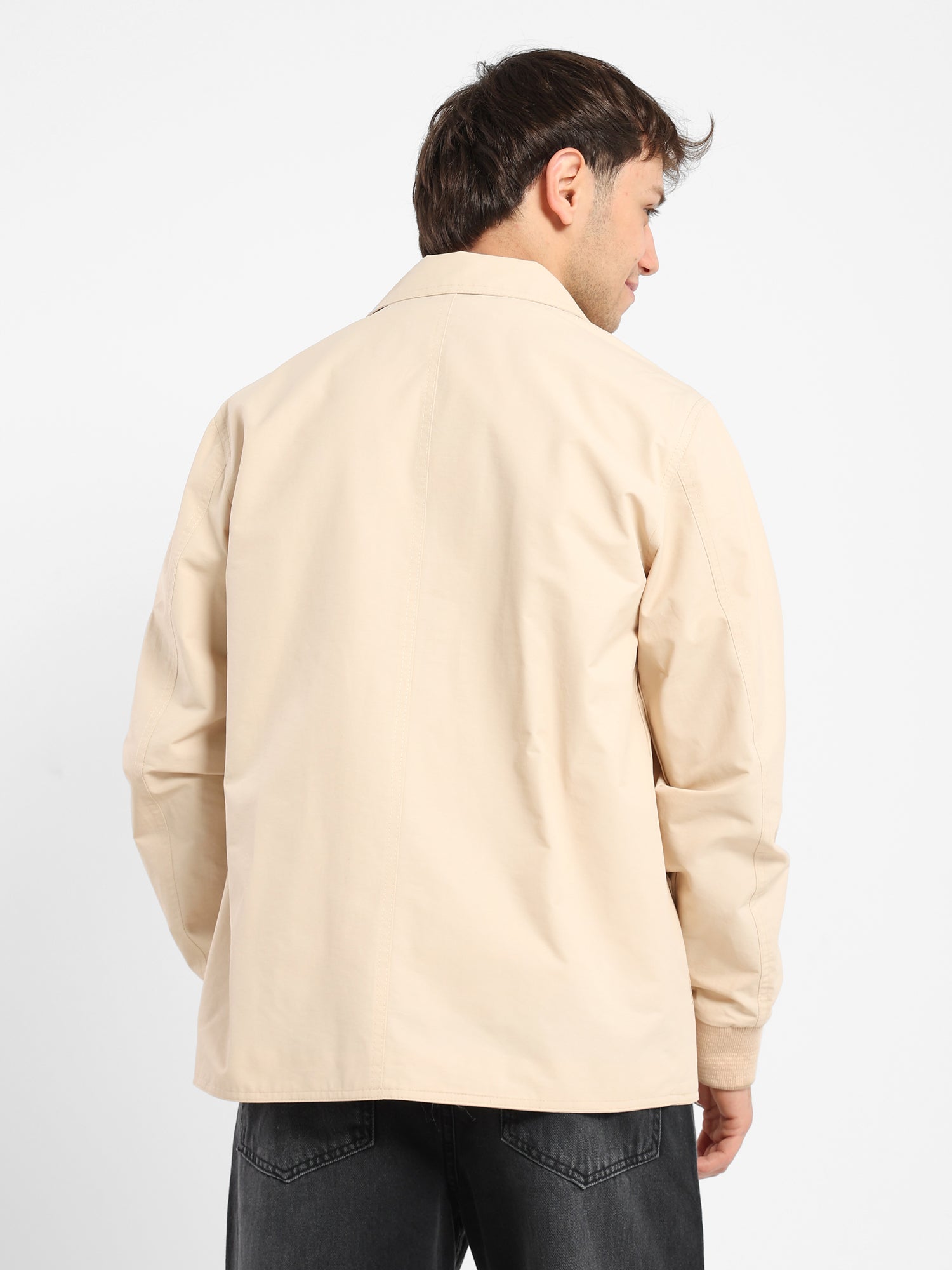Oversized Jacket with Snaps and Large Pockets