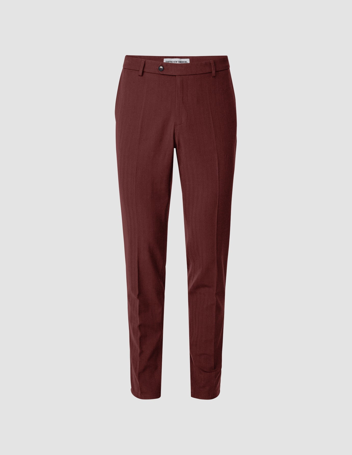 Suit Pants Slim Mahogany