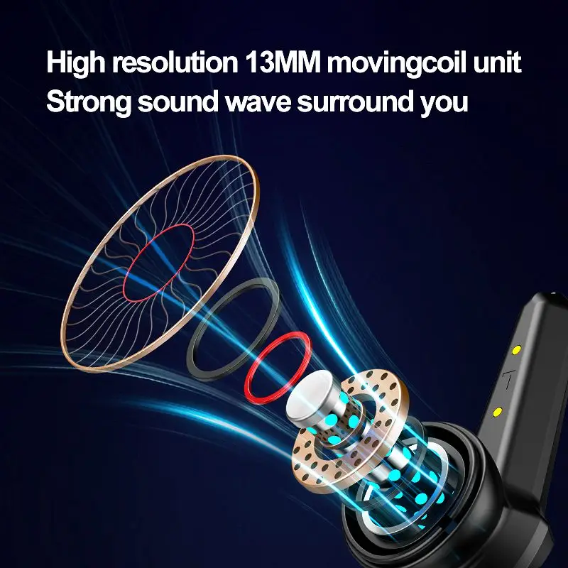 2024 Audifonos P30 Gaming Headset Rgb Breathing Light Low Latency Tws Hifi Bass Earbud Wireless In-ear Earphone