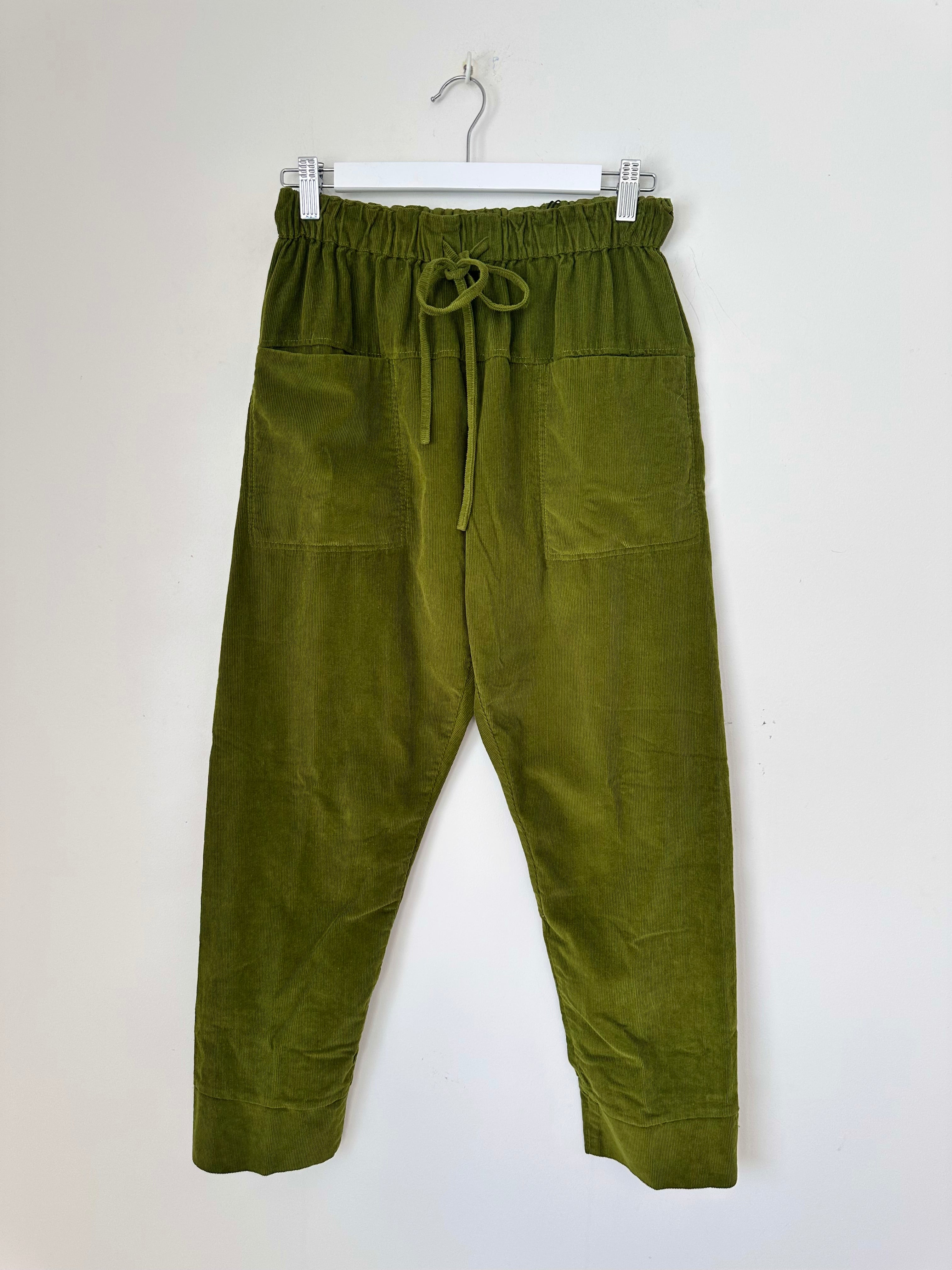 darcy pant-olive green cord