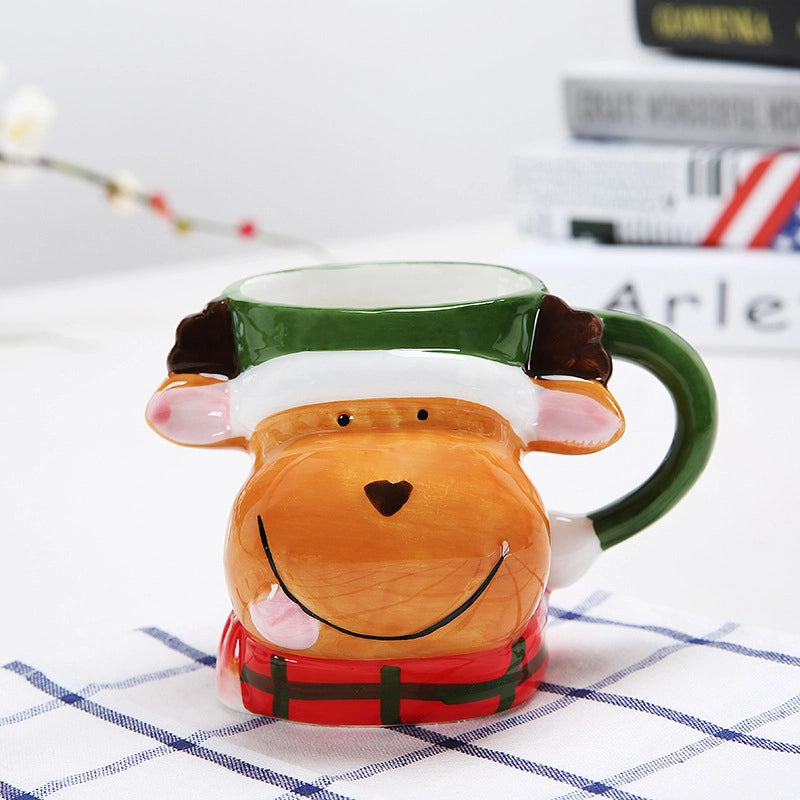 Christmas Cute Vacation Cartoon Ceramics Water Bottles 1 Piece
