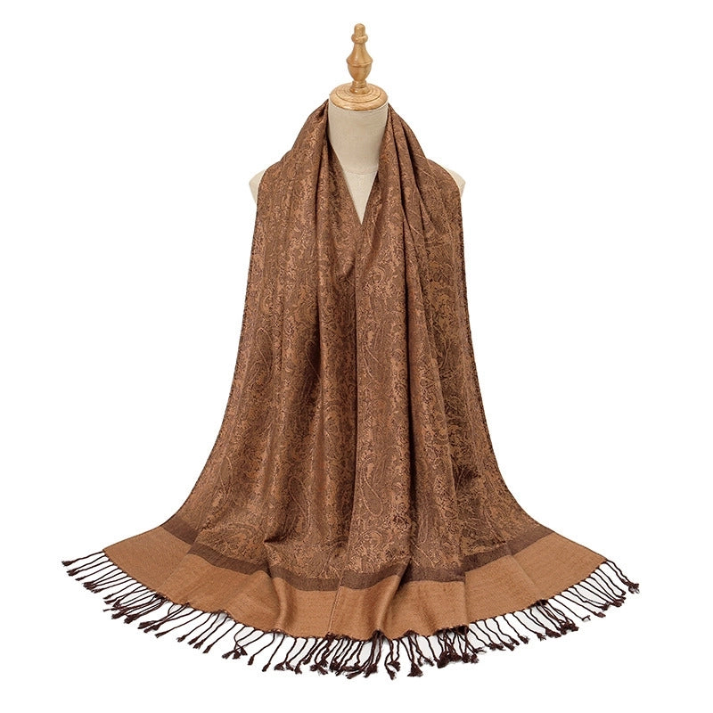 Women's Sweet Solid Color Acrylic Scarf