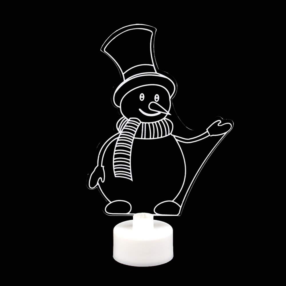 3D LED Night Lights Lamp Kids Bedroom Decor Santa Claus/ Snowman/ Towel/ Christmas Tree Flash Light Wedding Party Gifts