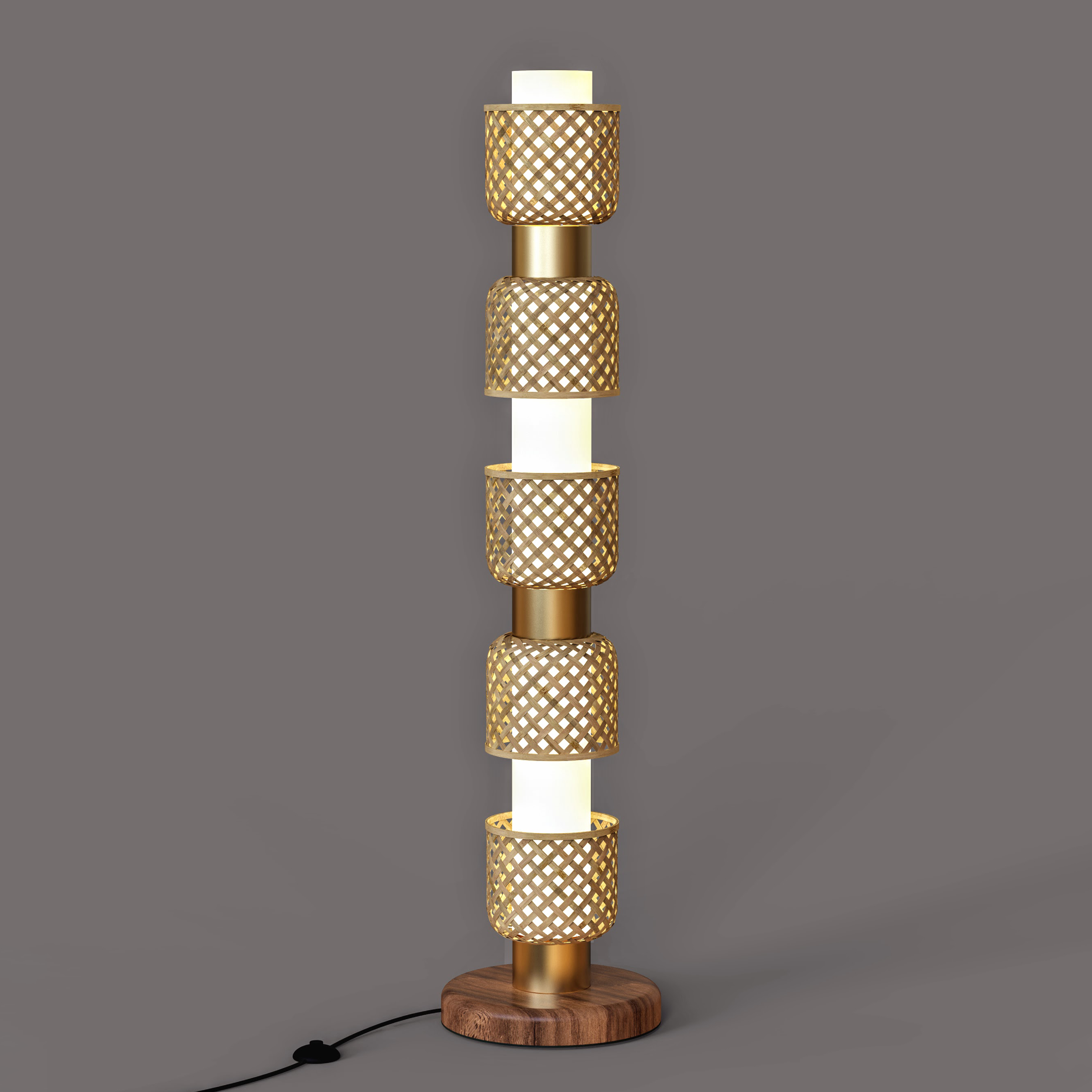 Metamorphosis Floor Lamp DDDDD: Handmade Home Lighting Restaurants Corner Decor [35cm/14in(Dia) x 147.5cm/58in(H)]