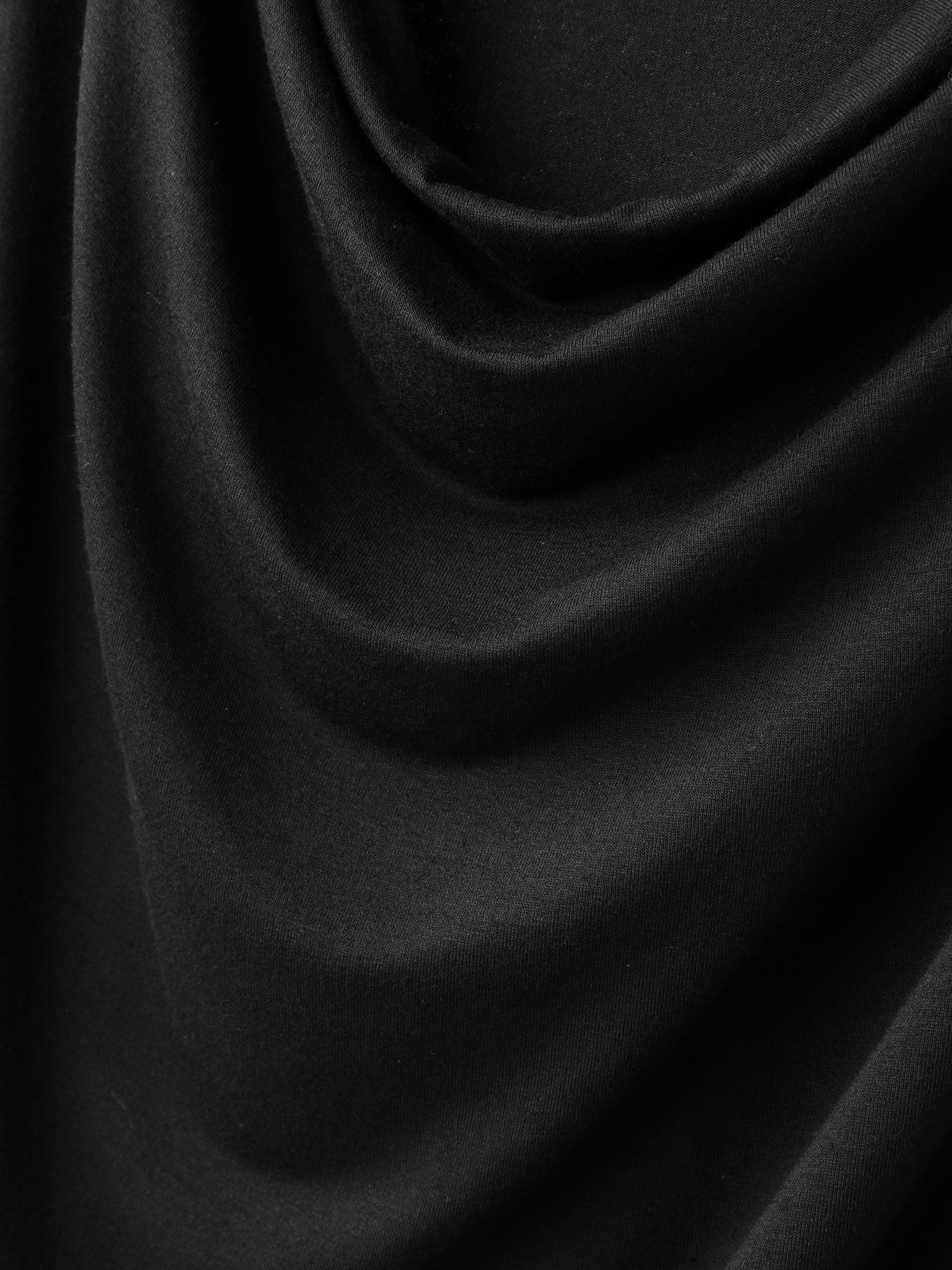 Cowl Neck Relaxed Plain Knit Top