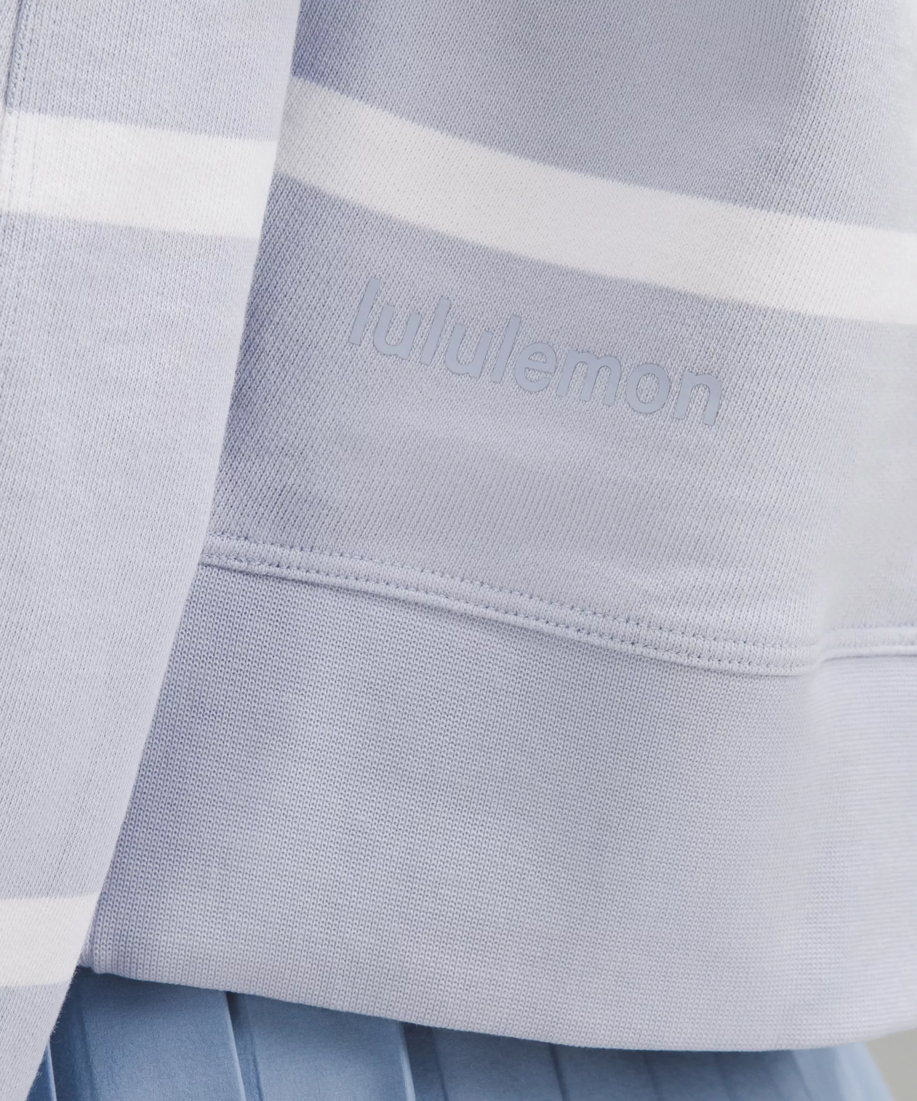 Perfectly Oversized Cropped Crew Stripe