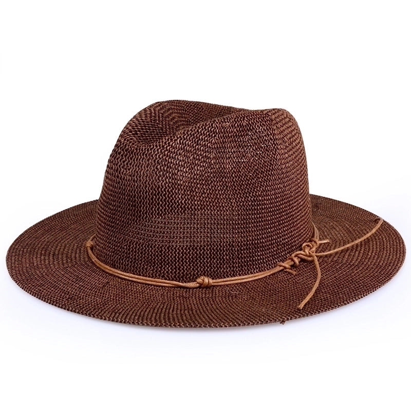 Women's Vintage Style Solid Color Flat Eaves Fedora Hat