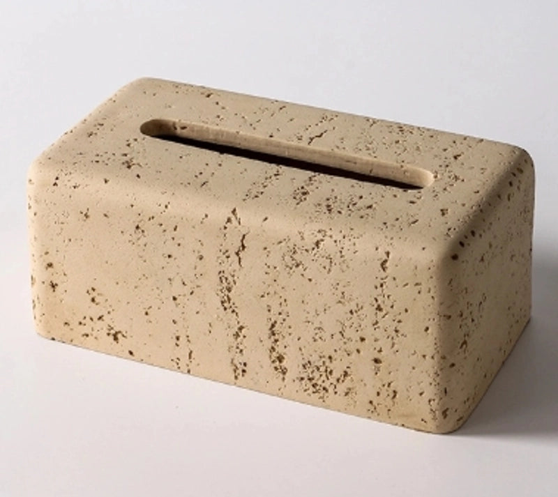 Casual Elegant Luxurious Solid Color Resin Tissue Box