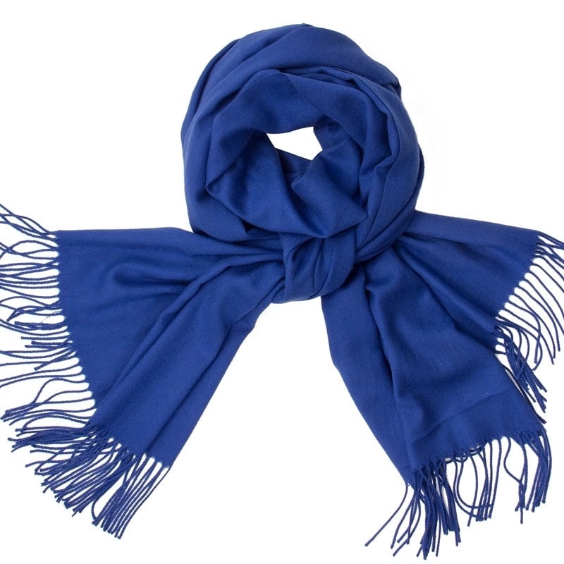 Women's Minimalist Tassel Solid Color Imitation Cashmere Scarf