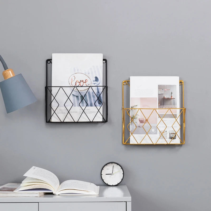 Wall Mounted Books Organizer Shelf