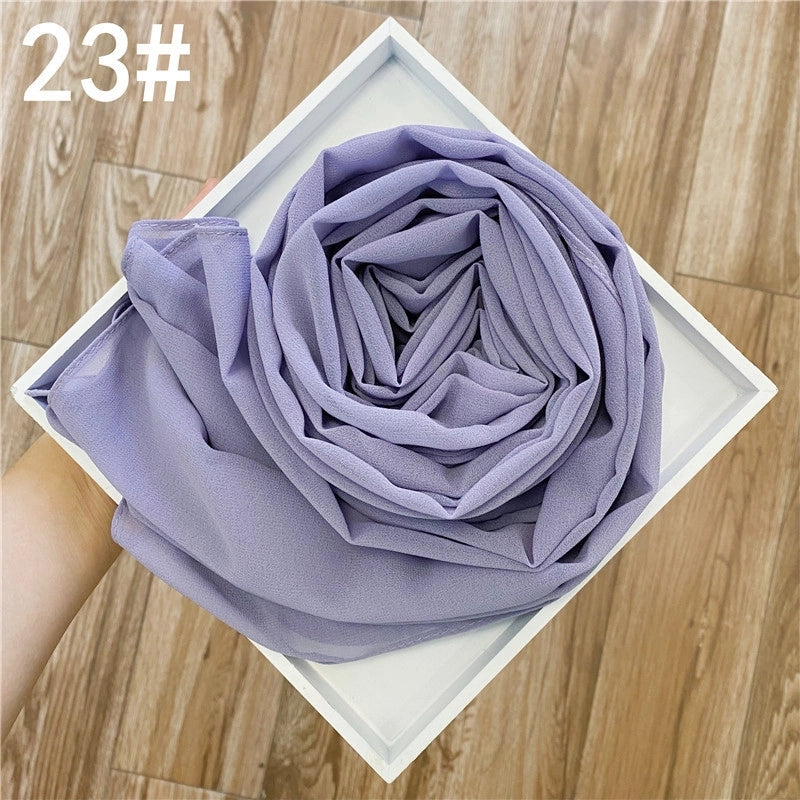 Solid Color Sprinkling Gold Pearl Chiffon Chiffon Fashion Sprinkling Gold Scarf Women's Toe Chiffon Glitter Scarf