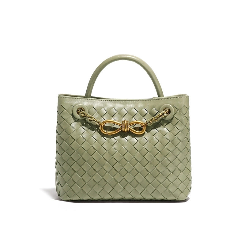 Women's Medium Pu Leather Solid Color Streetwear Square Magnetic Buckle Tote Bag