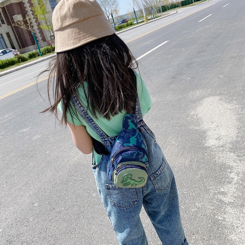 Kid's Small Pu Leather Animal Cartoon Fashion Zipper Crossbody Bag