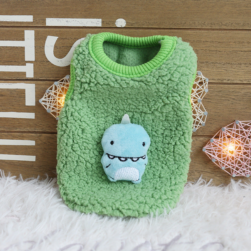 Newborn Dinosaur Decor Puppy Kitten Vest