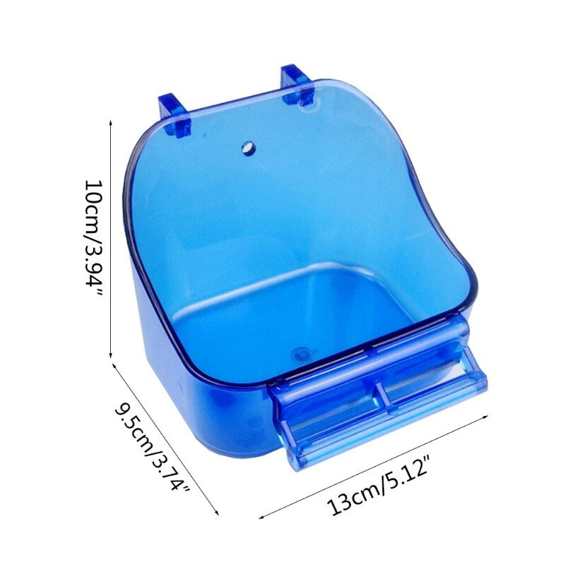 Transparent Bird Food Tray Box