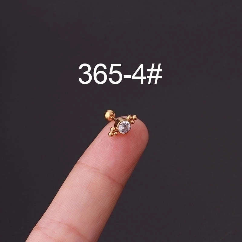 Ear Cartilage Rings & Studs Fashion Geometric 316L Stainless Steel  Plating