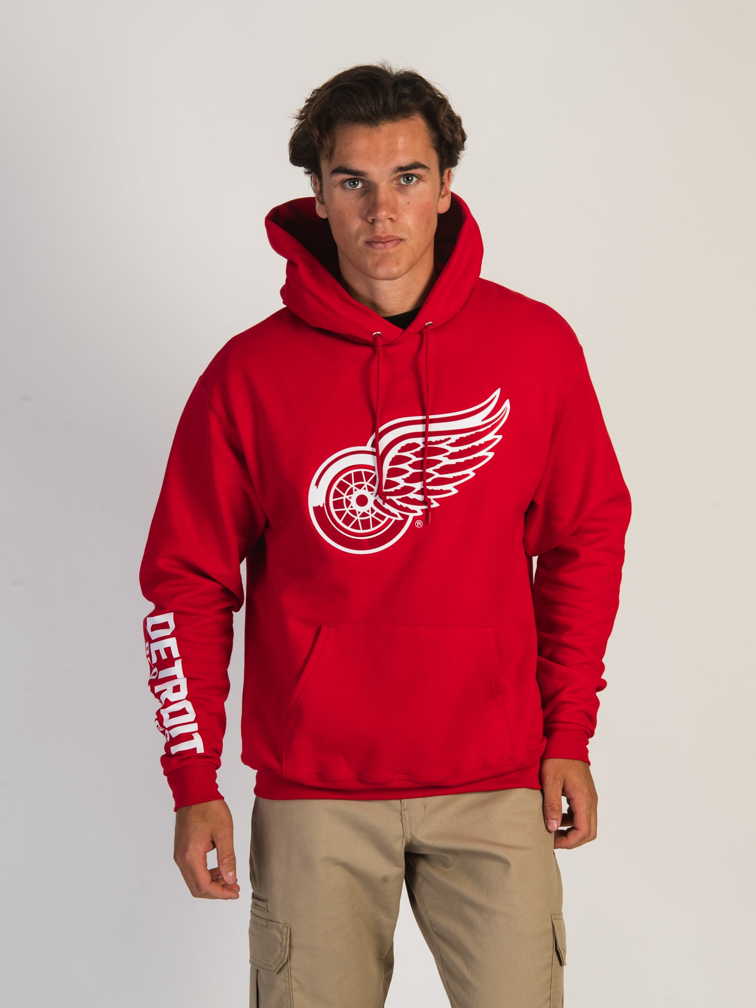 CHAMPION NHL DETROIT RED WINGS CENTER ICE PULL OVER HOODIE