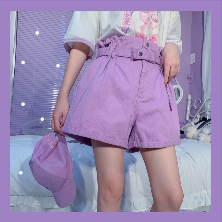 Harajuku purple shorts KF81299