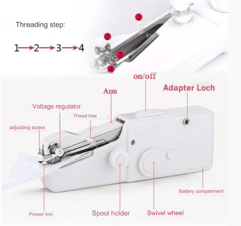 Portable mini hand sewing machine
