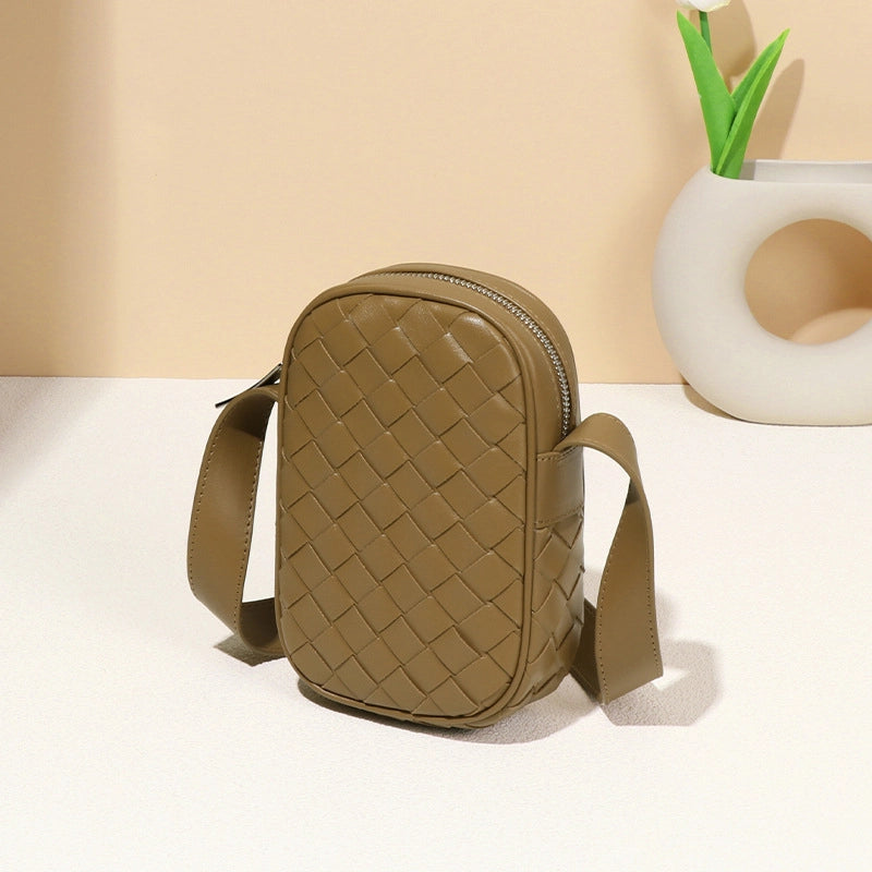 Women's Small Pu Leather Solid Color Elegant Streetwear Square Zipper Phone Wallets