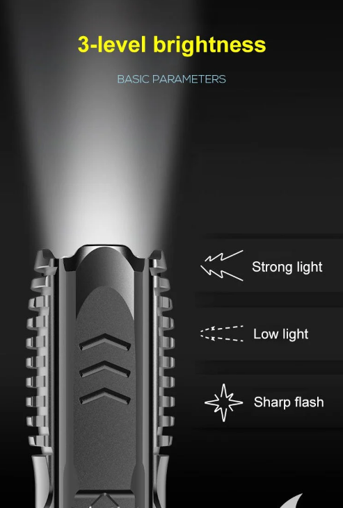 Multifunctionele oplaadbare zaklamp