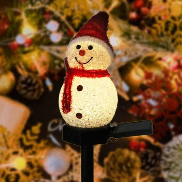 Christmas sale -- Waterproof solar light with snowman