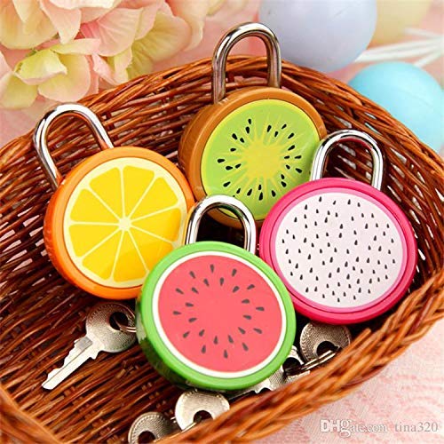 Cute Fruit Shape Metal Travel Suitcase Press Lock With Keys