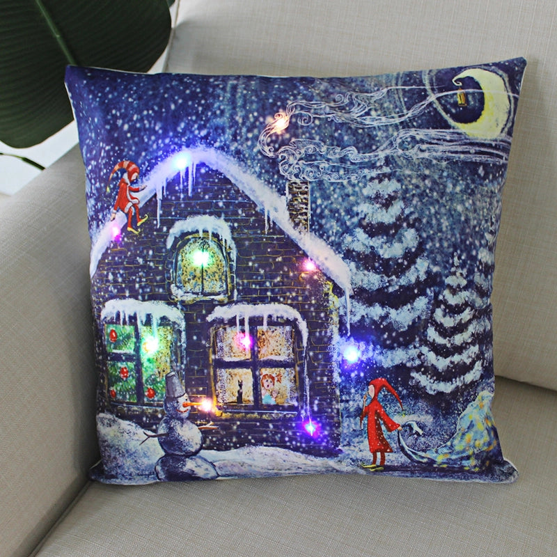 Fashion Santa Claus Plush Pillow Cases