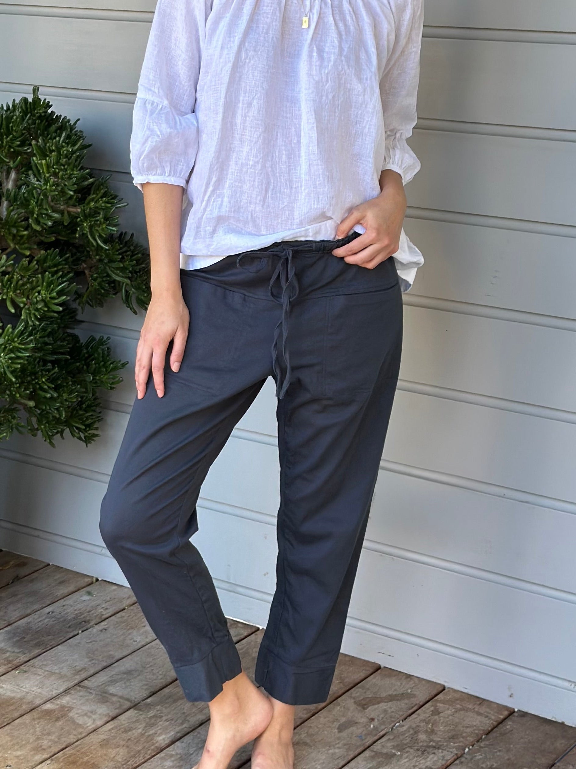 dylan pants - charcoal twill