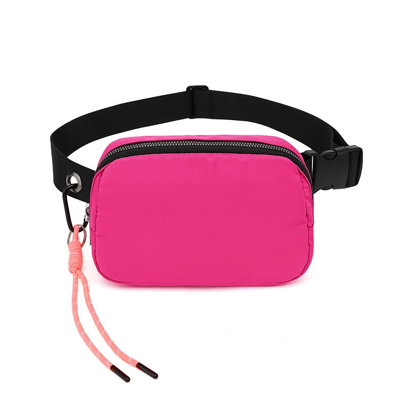 Women's Elegant Streetwear Solid Color Nylon Waist Bags