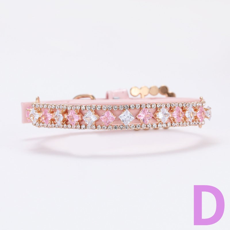 Rhinestone Pearl Pet Necklace Collar