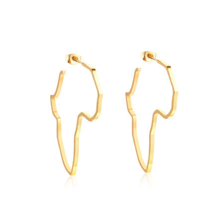 Africa hoops - Gold