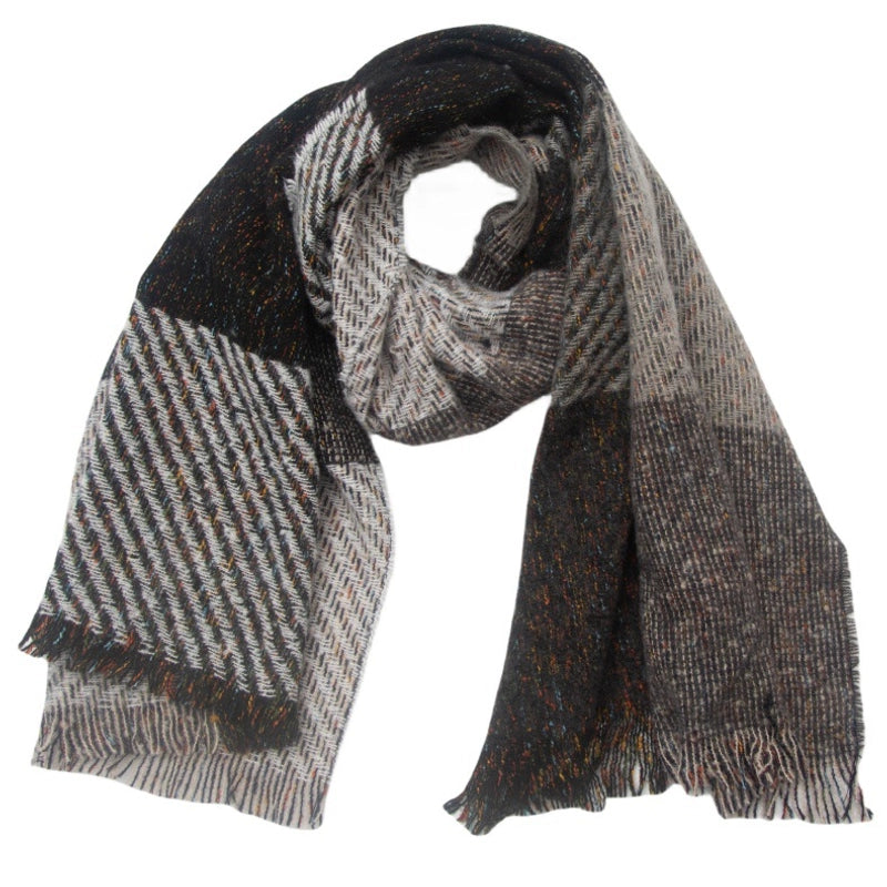 Unisex Casual Minimalist Color Block Polyester Scarf