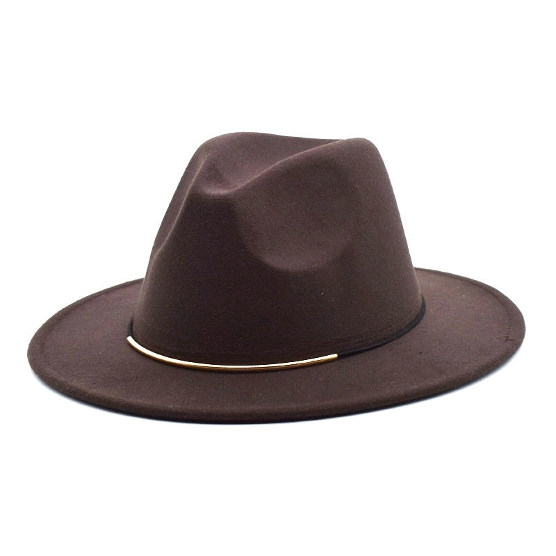 Men's Jazz Hat British Harajuku Style Retro Top Hat Women's Trendy Women's Woolen Hat