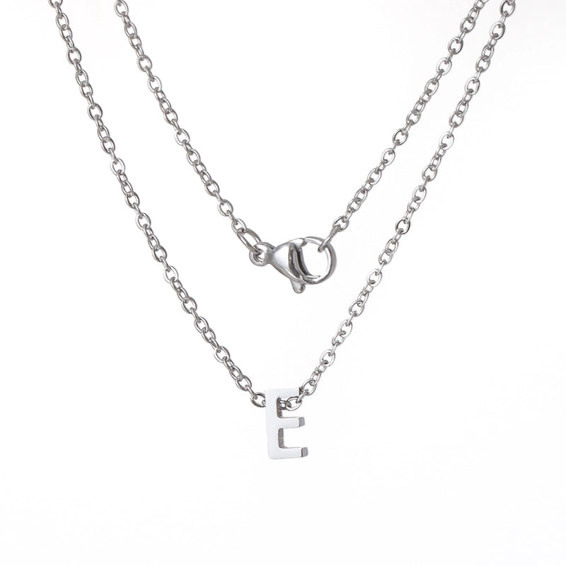Titanium Steel Minimalist Plating Letter None Necklace