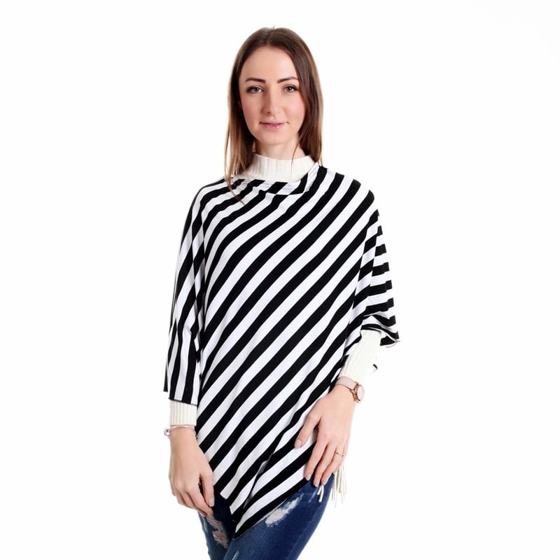 Shame Stripe Lactation Shawl Scarf Baby Cover Car Towel Nursing Scarf Anti-Light
