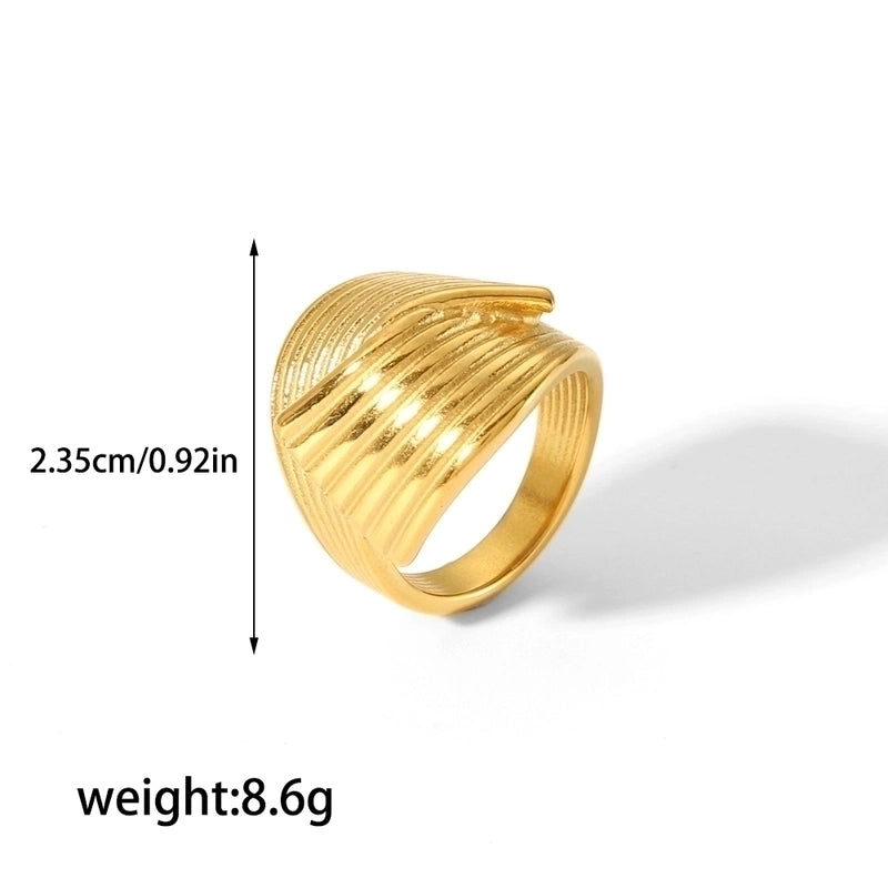 304 Stainless Steel 18K Gold Plated Retro Streetwear Plating Geometric Rings Earrings