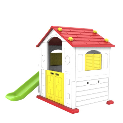 KIDS ACTIVITY PLAYHOUSE WITH SLIDE AND BASKETBALL