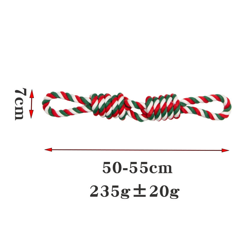 Explosive Spot Pet Supplies Dog Cotton Rope Toy Large Big Dog Molar Interactive Bite-resistant Tipping Rope Knot
