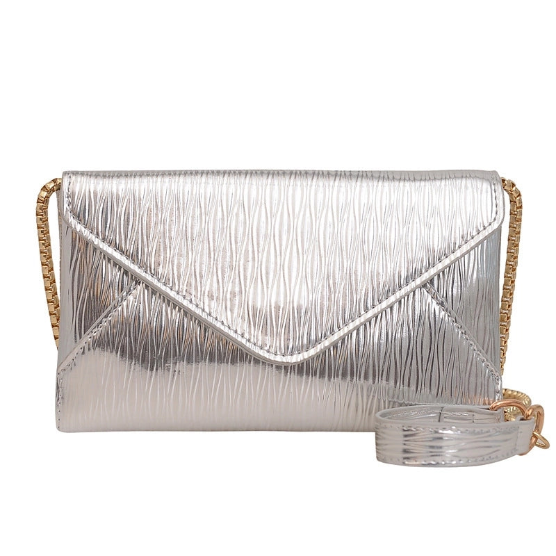 Women's Medium Pu Leather Solid Color Vintage Style Classic Style Flip Cover Envelope Bag