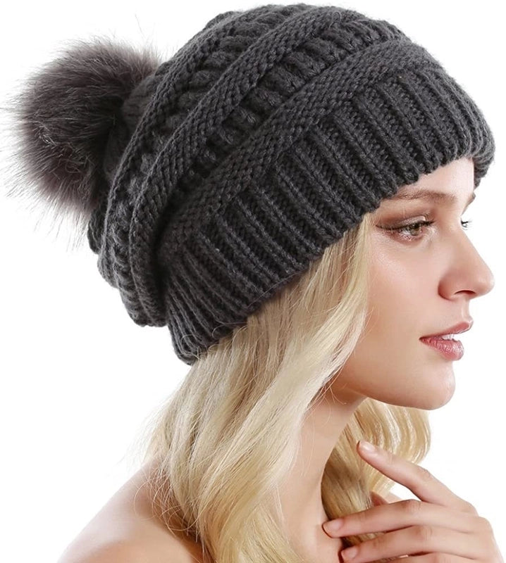 Women's Vintage Style Solid Color Eaveless Wool Cap