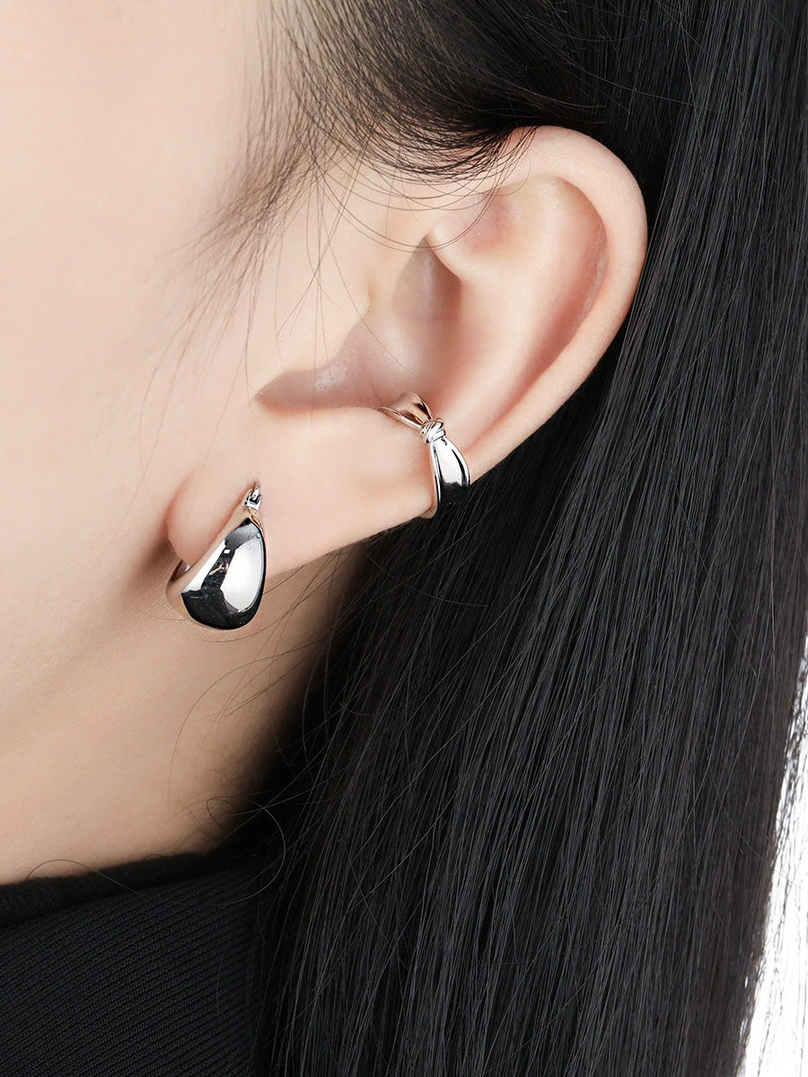 Women Casual U-Shape S925Silver Earrings