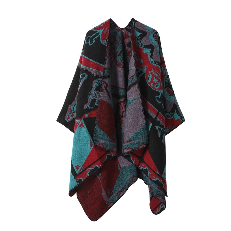 Unisex Ethnic Style Geometric Imitation Cashmere Shawl