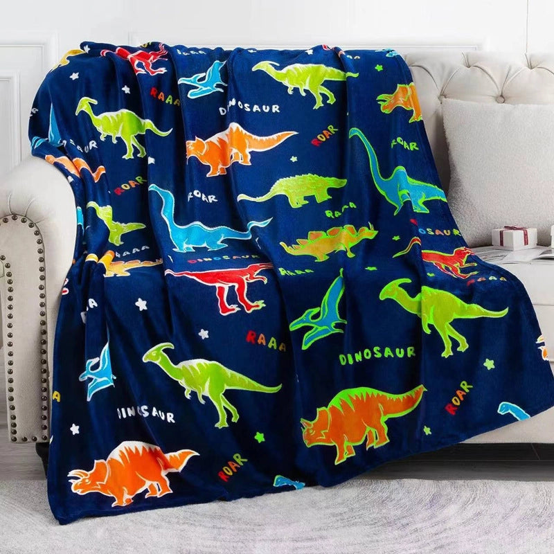 Cute Dinosaur Star  Fabric Blanket Bedding