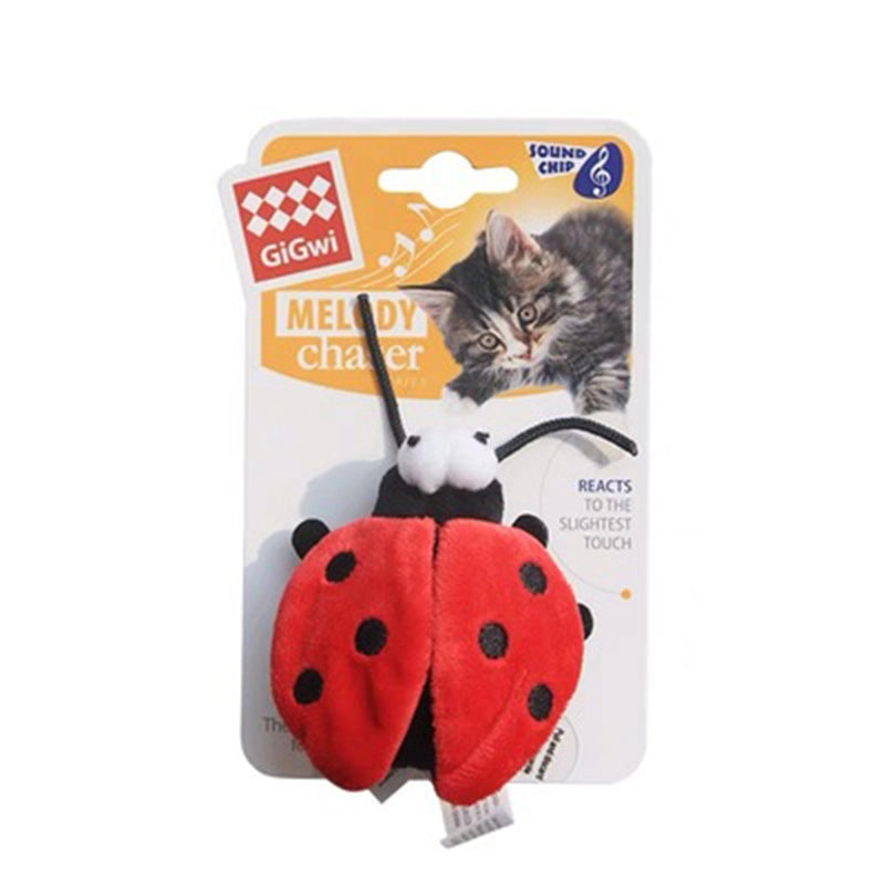 Cat Toys Dazzling Prey Series Sound Toys Touch Induction Cricket Bird Hedgehog Parrot